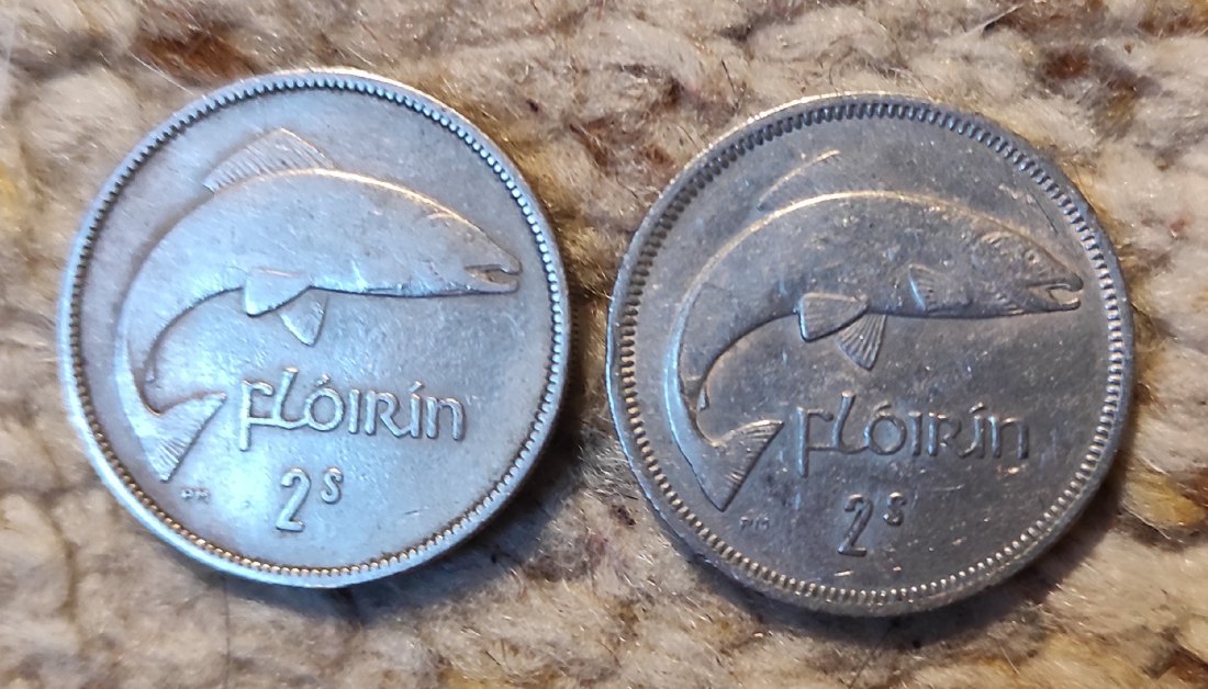  Irland 2 Schilling = 1 Florin 1964, 2 Schilling = 1 Florin 1955   