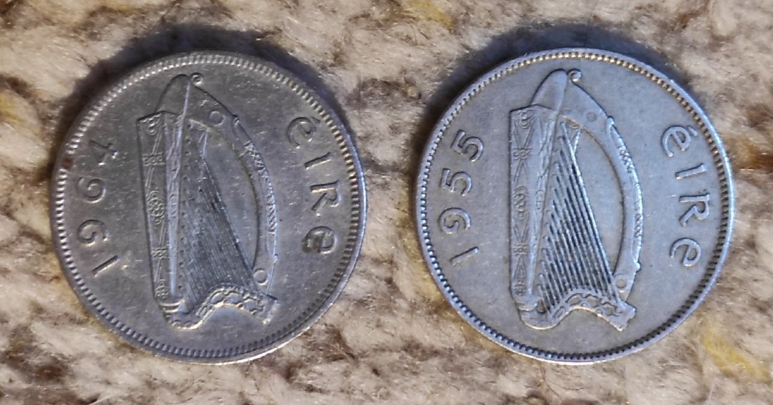  Irland 2 Schilling = 1 Florin 1964, 2 Schilling = 1 Florin 1955   