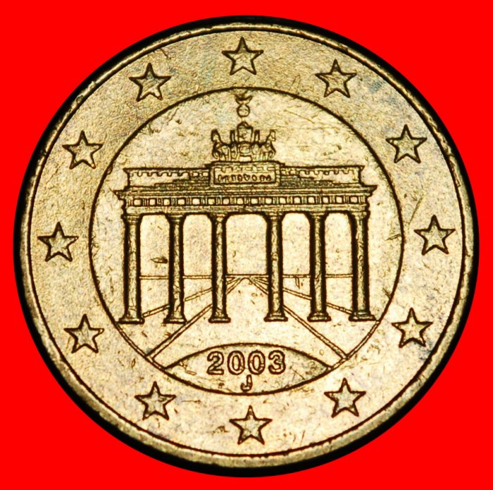  Ⰿ BRANDENBURGER TOR 2002-2025:DEUTSCHLAND★10 EUROCENT 2003J! HAMBURG★VERÖFFENTLICHT★OHNE VORBEHALT!   