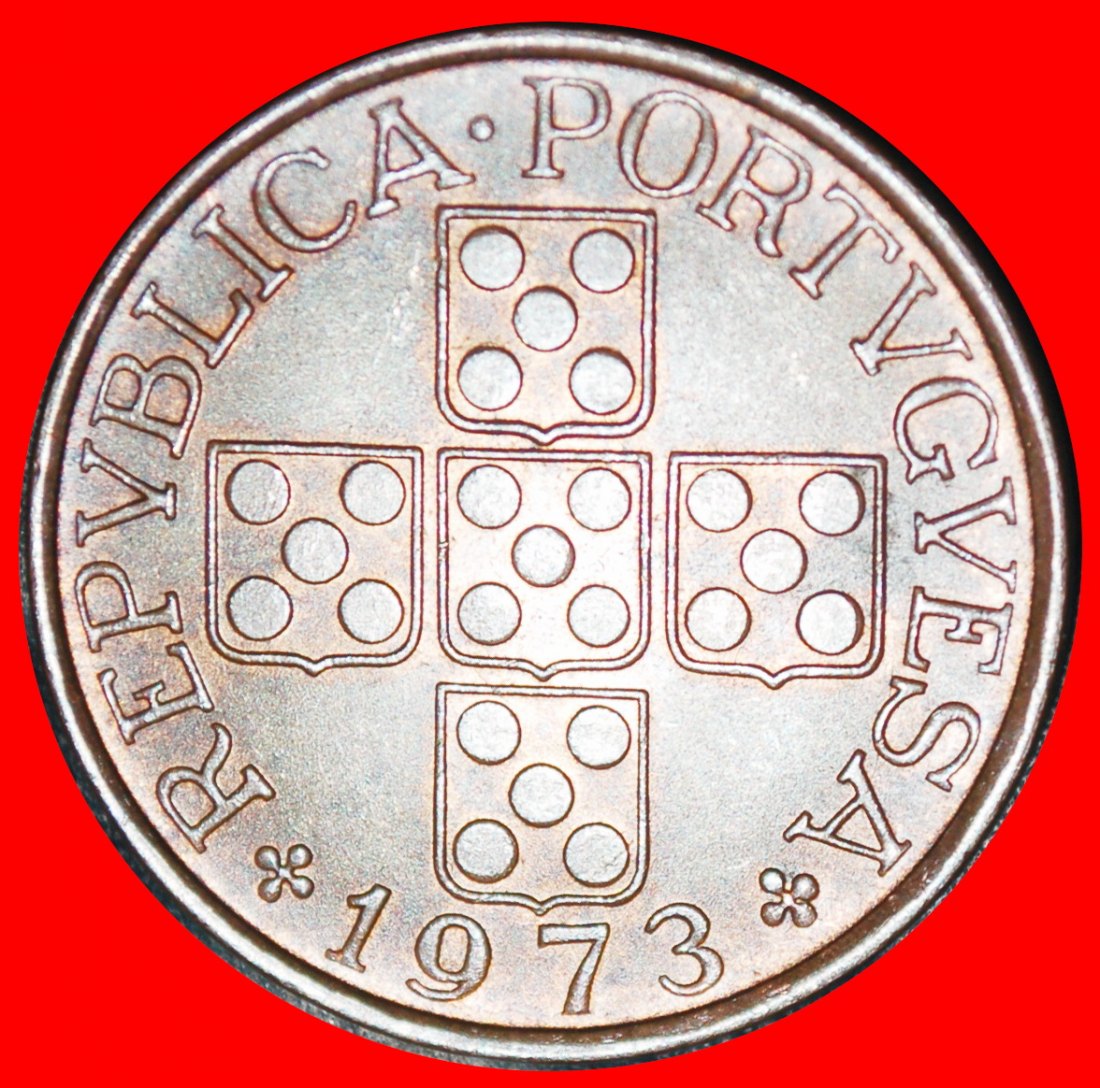 Ⰿ 25 SILVER BEZANTS (1969-1979): PORTUGAL ★ 1 ESCUDO 1973! ★LOW START ★ NO RESERVE!