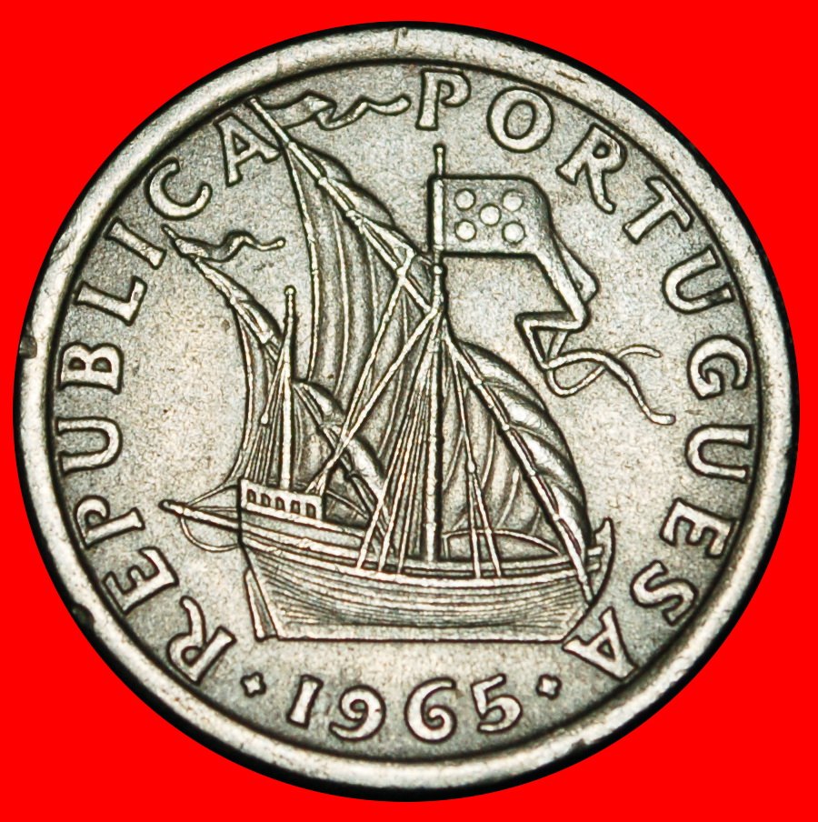 Ⰿ 25 SILVER BEZANTS (1963-1986): PORTUGAL ★ 2.50 ESCUDOS 1965 SHIP!★LOW START ★ NO RESERVE!   