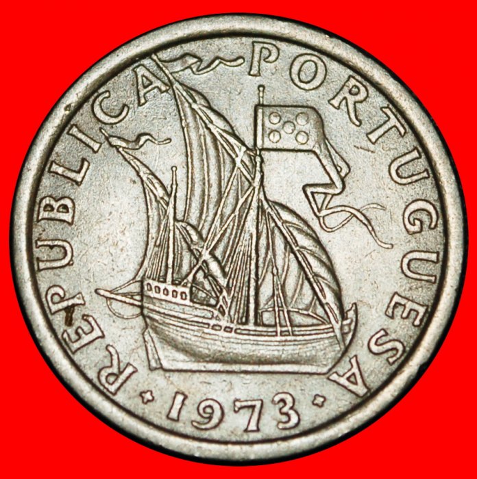  Ⰿ 25 SILVER BEZANTS (1963-1986): PORTUGAL ★ 2.50 ESCUDOS 1973 SHIP!★LOW START ★ NO RESERVE!   