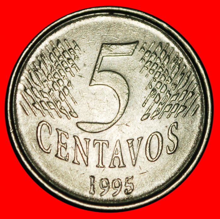  Ⰿ EFFIGY (1994-1997): BRAZIL ★ 5 CENTAVOS 1995!★LOW START ★ NO RESERVE!   