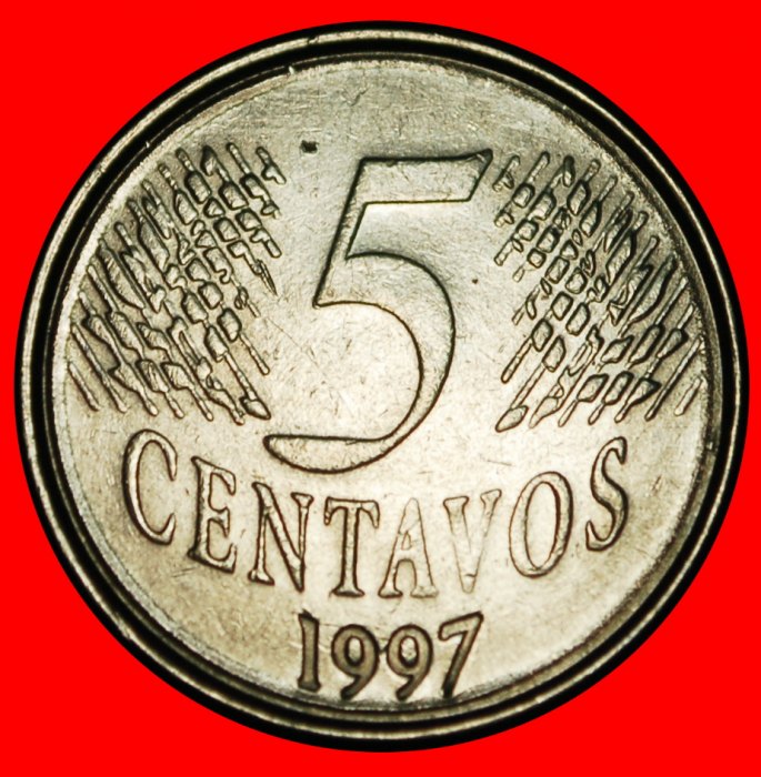  Ⰿ EFFIGY (1994-1997): BRAZIL ★ 5 CENTAVOS 1997!★LOW START ★ NO RESERVE!   
