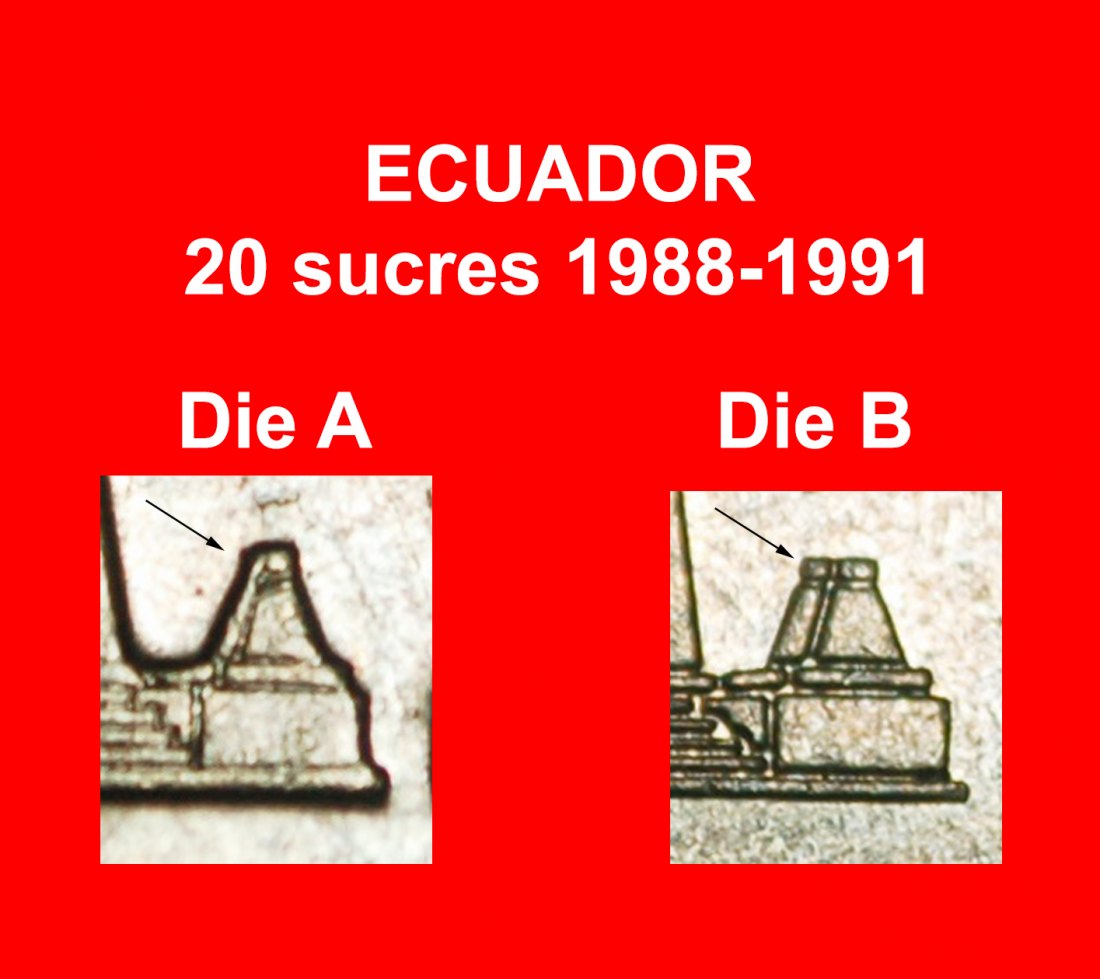 Ⰿ SHIP AND NAVIGATION: ECUADOR ★ 20 SUCRES 1988, 1991! 2 DISCOVERY COINS!★LOW START ★ NO RESERVE!
