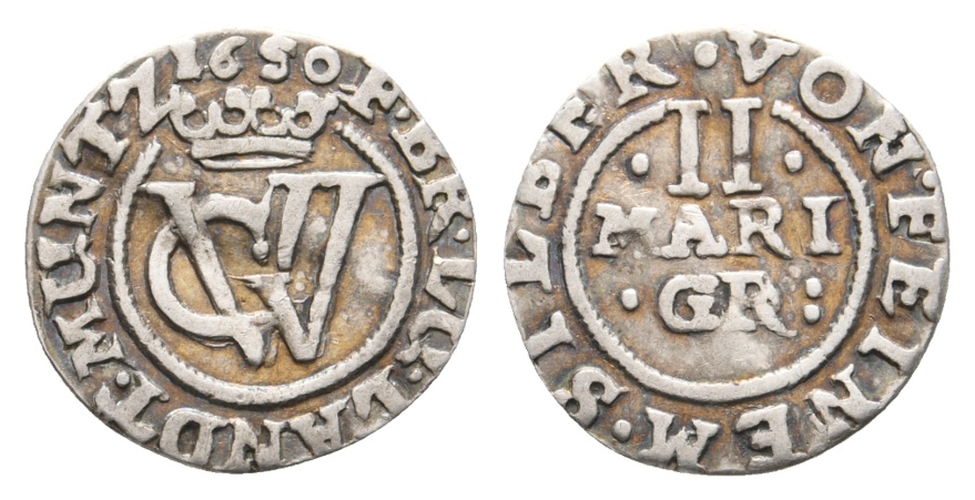  Altdeutschland; Kleinmünze 1650   