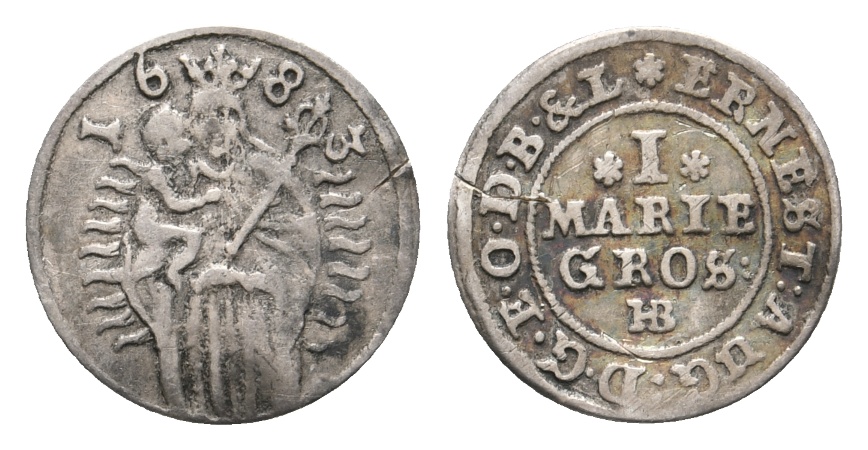  Altdeutschland; Kleinmünze 1683   