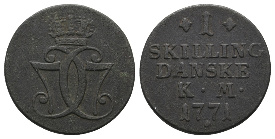  Dänemark 1 Skilling 1771   