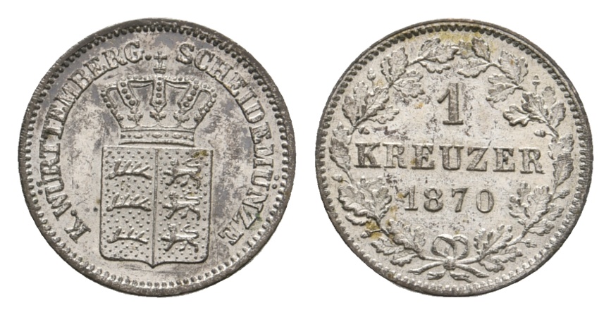  Altdeutschland; Kleinmünze 1870   