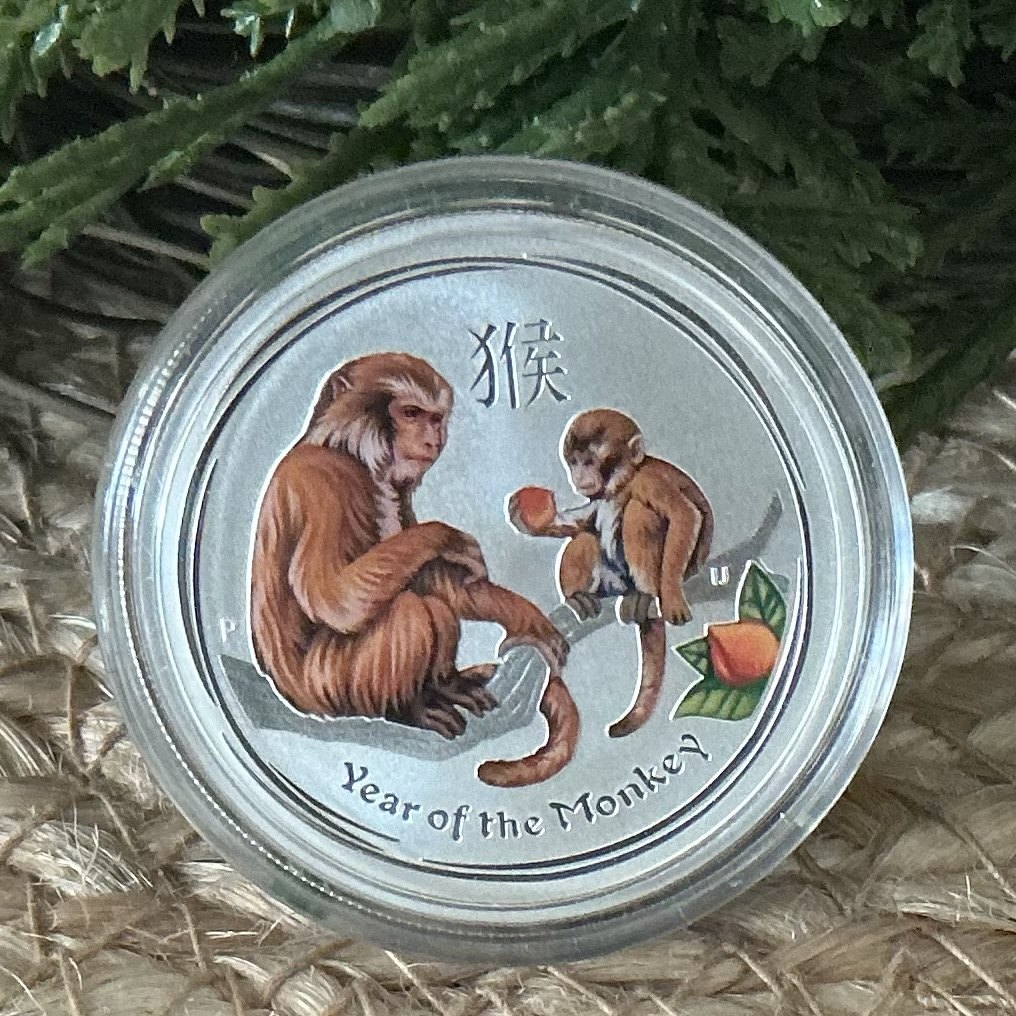 Australien 1x 1/2 Oz Lunar II 2016 Affe Farbe/Colour