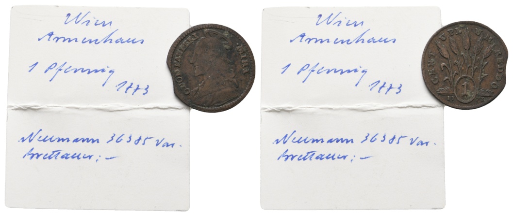 Wien, Pfennig 1773   