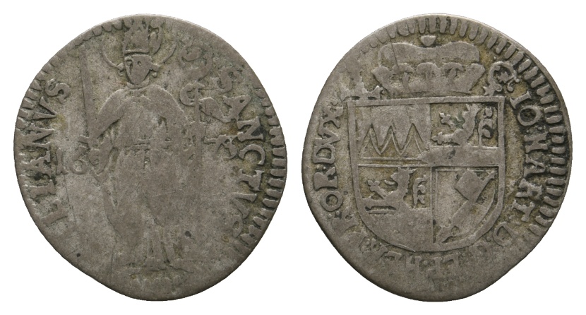  Altdeutschland; Kleinmünze 1673   