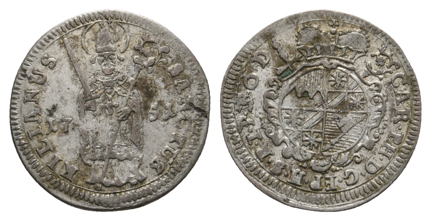  Altdeutschland; Kleinmünze 1751   