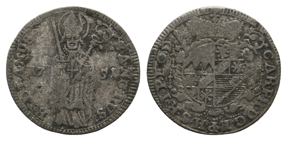  Altdeutschland; Kleinmünze 1751   