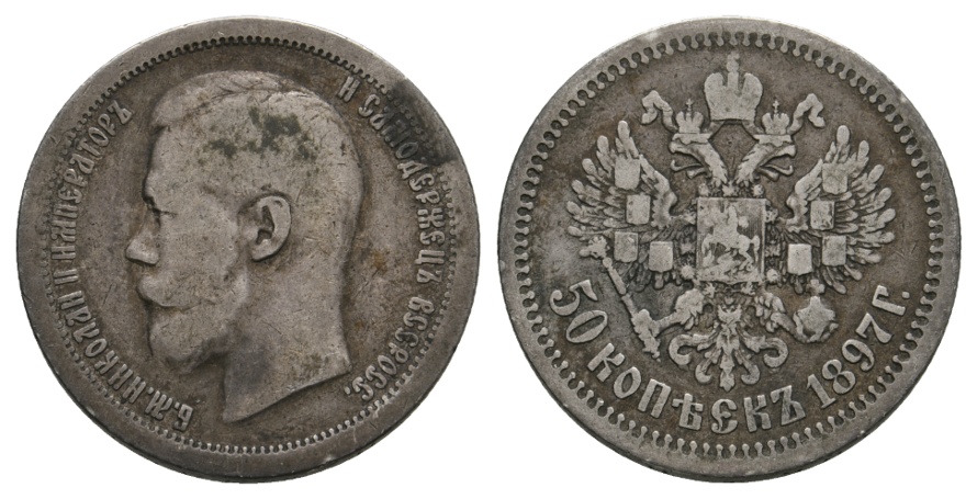  Russland, 50 Kopeken 1897   