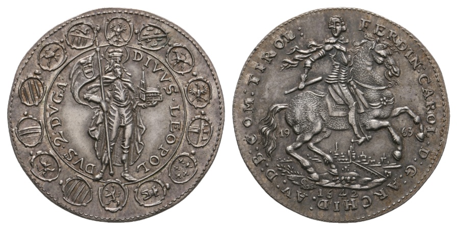  Medaille 1963; 835 AG, 6,37 g, Ø 28 mm   