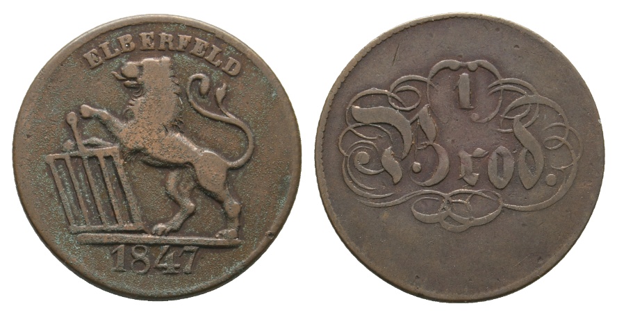  Altdeutschland; Kleinmünze 1847   