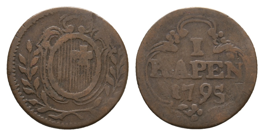  Altdeutschland; Kleinmünze 1795   