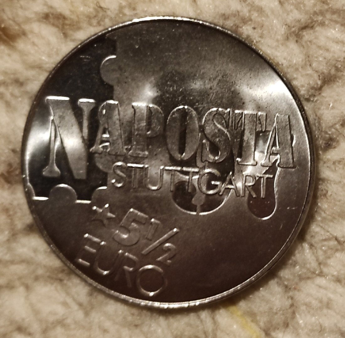  Deutschland 5 1/2 Euro, Naposta Stuttgart 1997   
