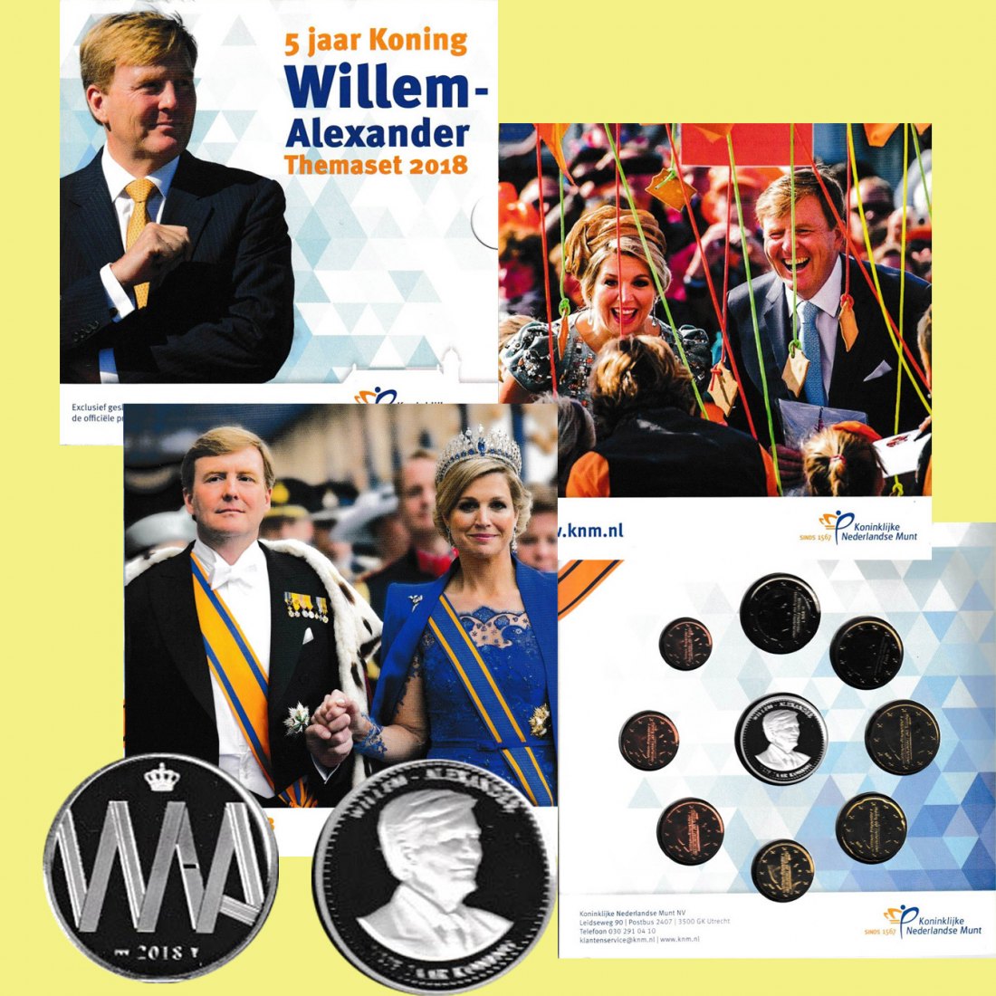  Offiz SM Niederlande *5. Jahrestag der Thronbesteigung König Willem Alexander* 2018 max 3.000St!   