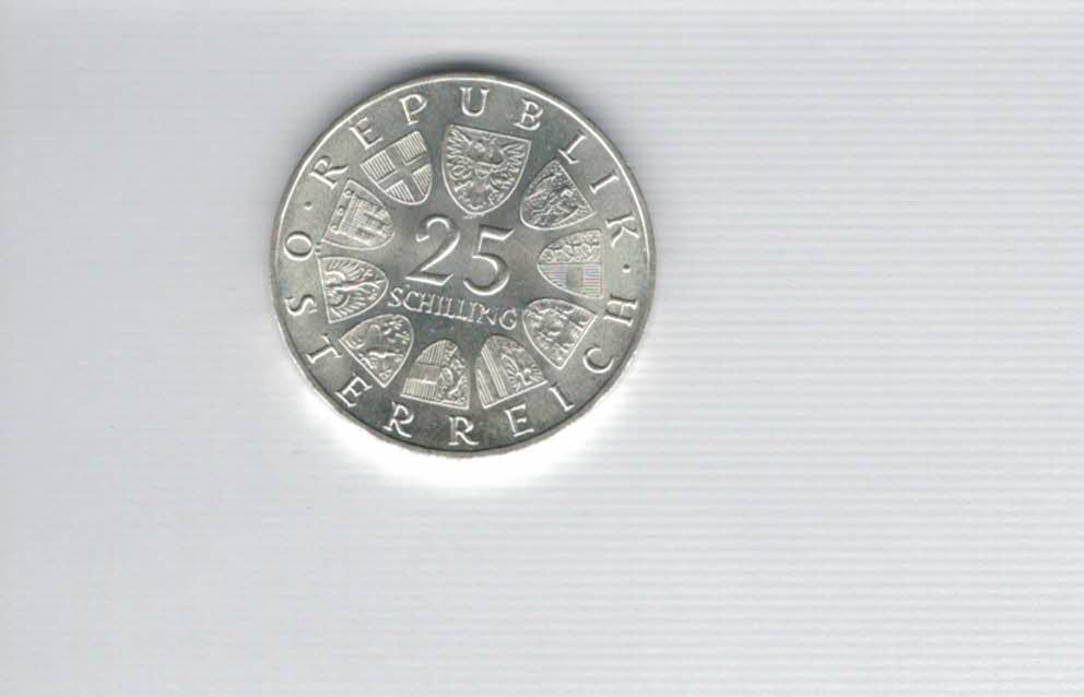  25 Schilling 1966 Ferdinand Raimund Ag Gedenkmünze Österreich Spittalgold9800 4588/12   