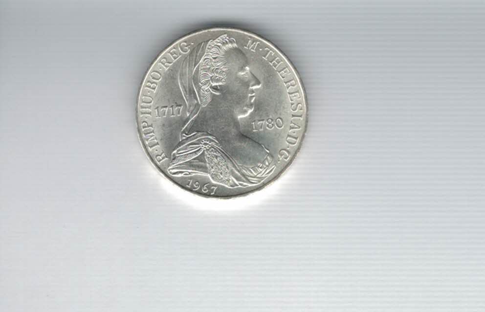 25 Schilling 1967 Maria Theresia silber 10,4g fein Österreich 2. Rep Spittalgold9800 (4588/13)   