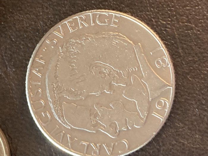  Münze Münzen Umlaufmünze Schweden 1 Krone 1981   