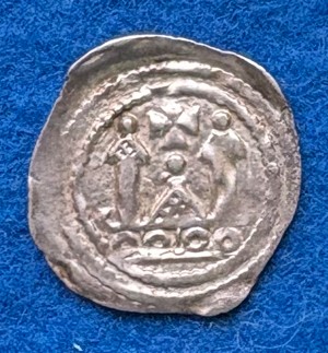  Bistum Salzburg, Zeit Adalbert II. von Böhmen (1168 - 1177/1183 - 1200), Pfennig, CNA Ca9, #005   