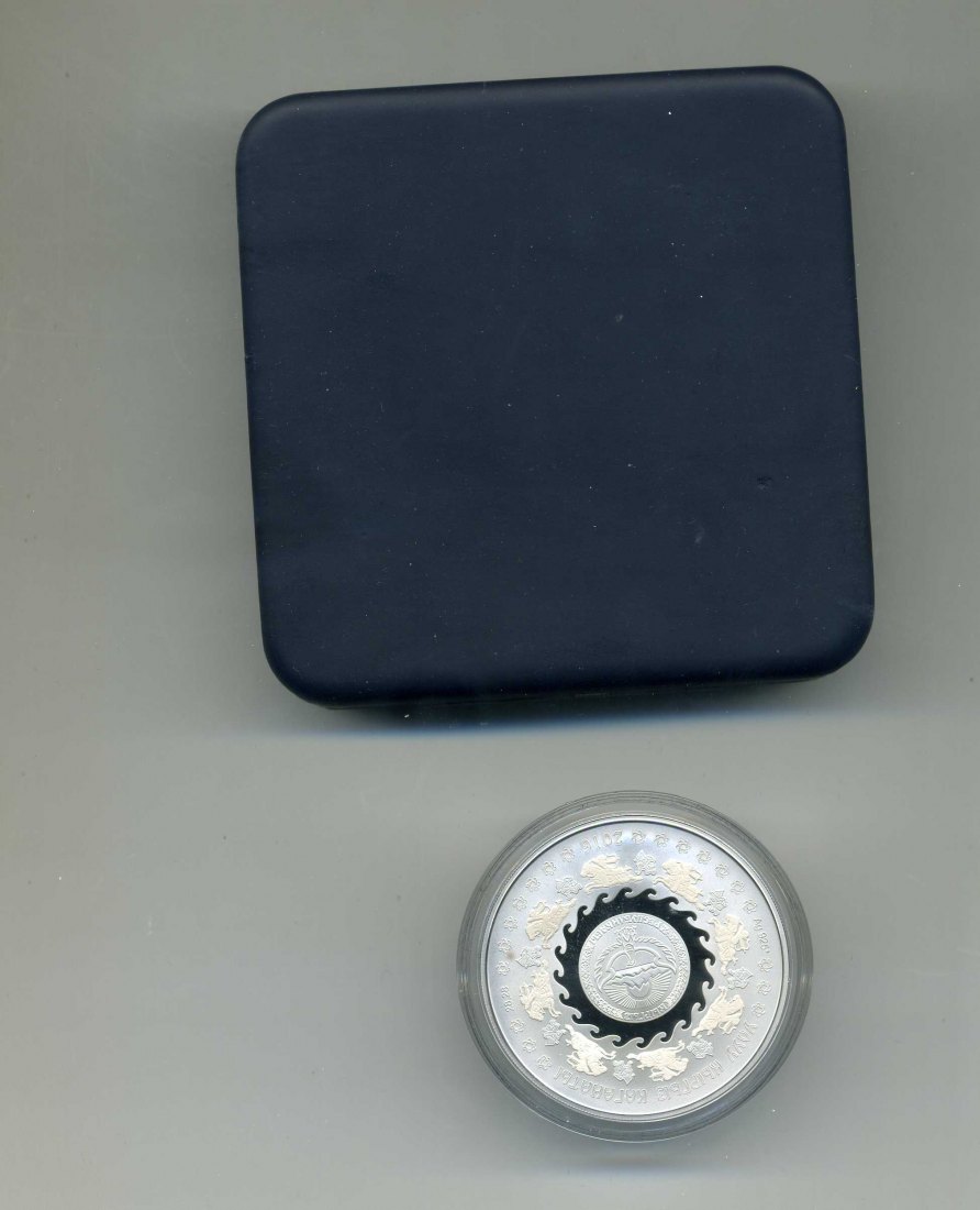  Kirgisien 10 Som 2016 Lightly amed Warrior + Original Box + Zertifikat sehr selten Nur 1000 Stück   