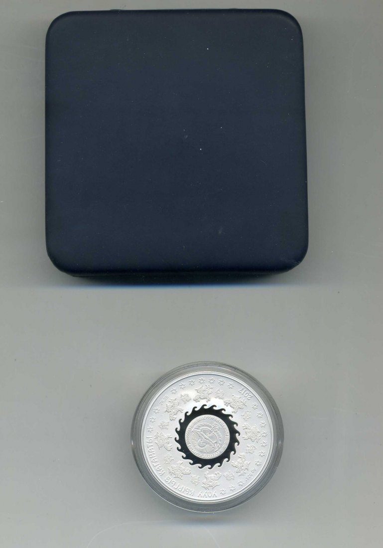  Kirgisien 10 Som 2016 Heavily amed Warrior + Original Box + Zertifikat sehr selten Nur 1000 Stück   