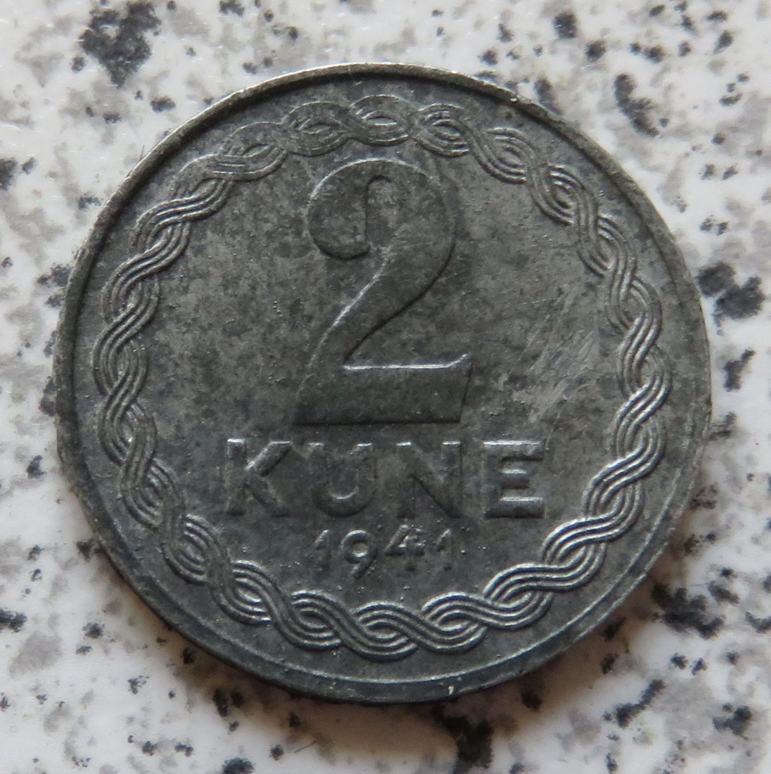  Kroatien 2 Kune 1941   