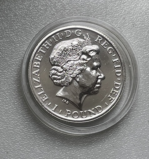  Großbritannien 1 Pound Silbermünze Britannia 2011 in Originalkapsel   