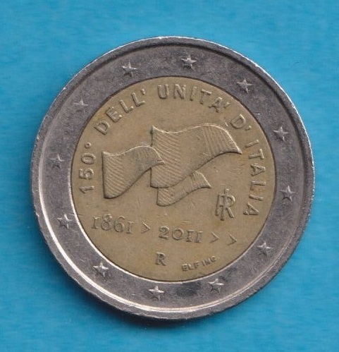  Italien 2 Euro 2011 150 Jahre Vereinigung Sondermünze   