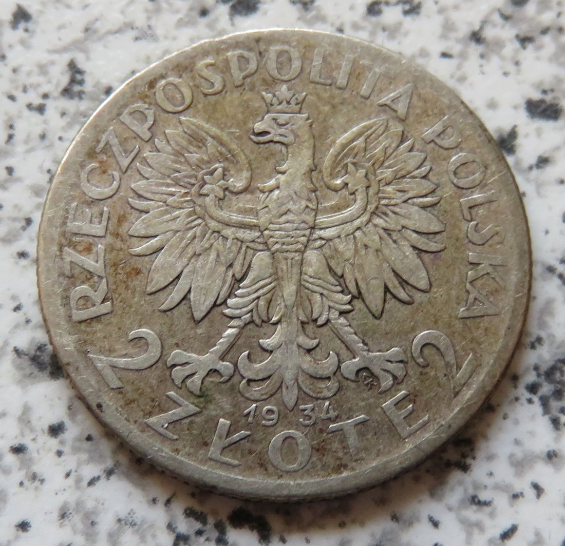  Polen 2 Zloty 1934   