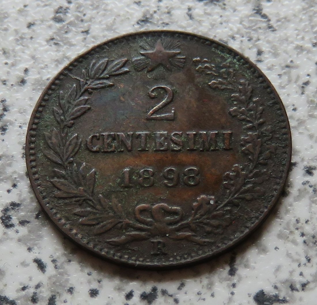  Italien 2 Centesimi 1898 R   