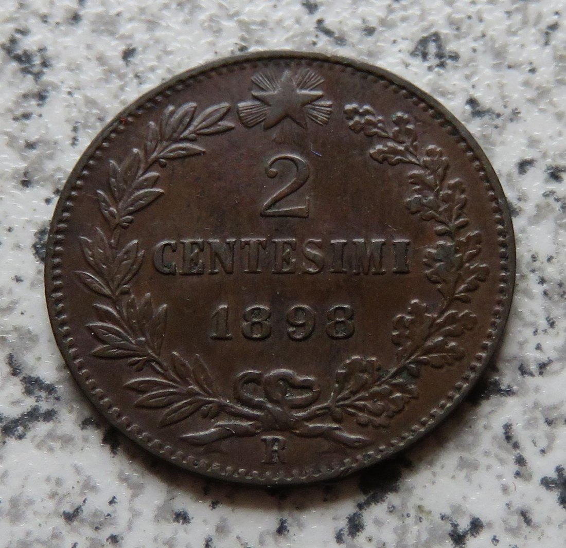  Italien 2 Centesimi 1898 R   