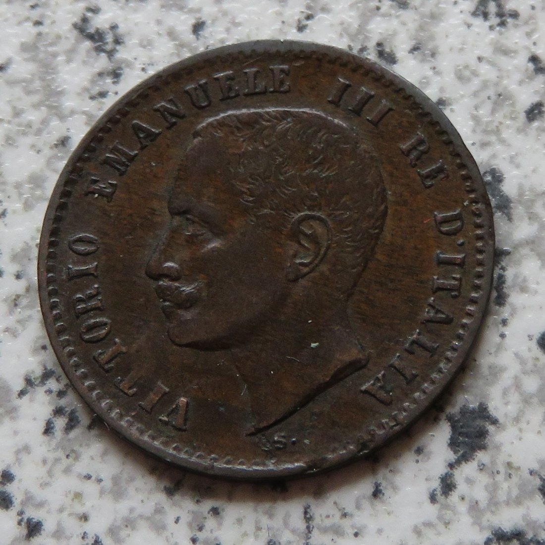  Italien 2 Centesimi 1903 R, Belegstück   