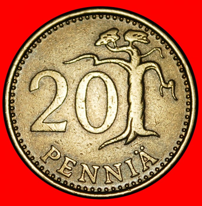  Ⰿ PINE TREE (1963-1990): FINLAND ★ 20 PENCE 1966S!★LOW START ★ NO RESERVE!   