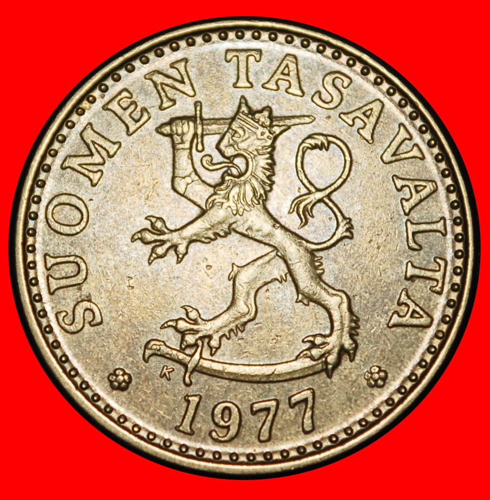  Ⰿ PINE TREE (1963-1990): FINLAND ★ 20 PENCE 1977K! ★LOW START ★ NO RESERVE!   