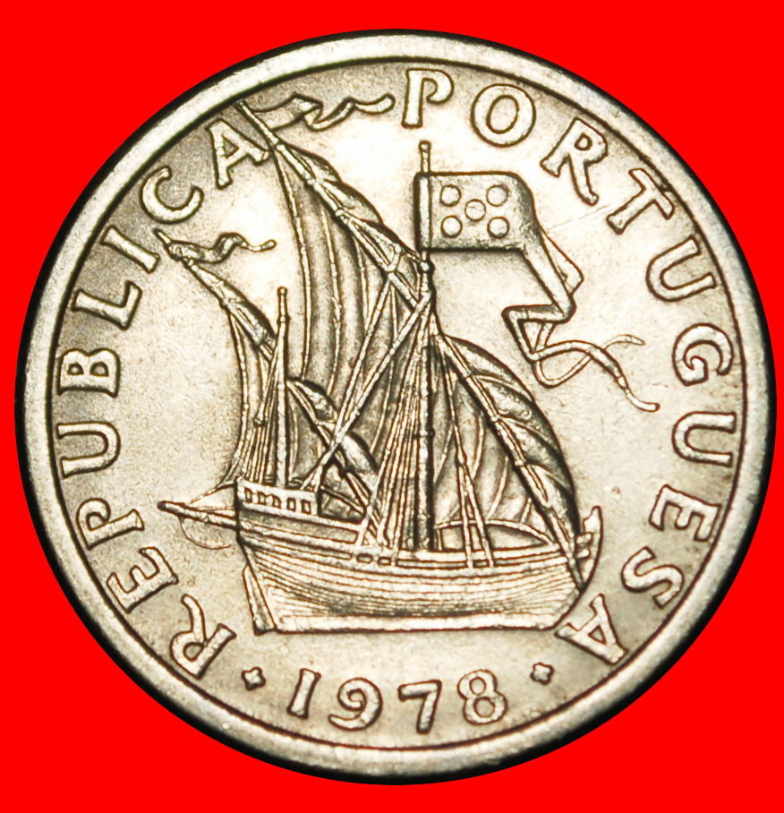  Ⰿ 25 SILVER BEZANTS (1963-1986):PORTUGAL★2.50 ESCUDOS 1978 SHIP! MINT LUSTRE★LOW START ★ NO RESERVE!   