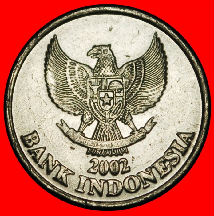  Ⰿ BIRD and SOLAR ECLIPSE (1999-2003): INDONESIA ★ 50 RUPIAH 2002 MINT LUSTRE★LOW START ★ NO RESERVE!   