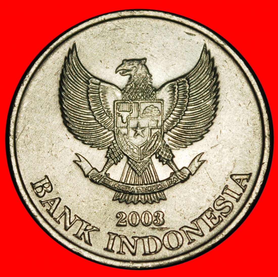  Ⰿ BIRD and SOLAR ECLIPSE: INDONESIA ★ 200 RUPIAH 2003! Not 2008! MINT LUSTRE★LOW START ★ NO RESERVE!   