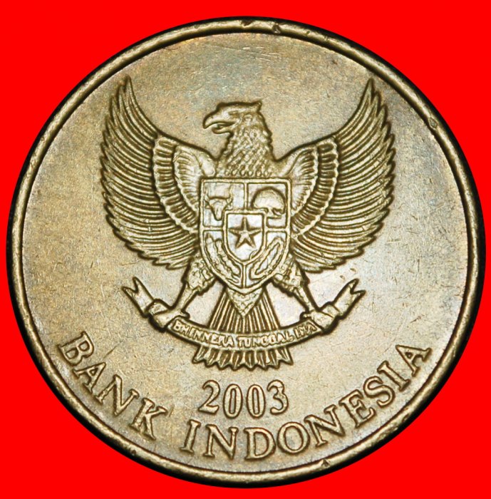  Ⰿ GARUDA and JASMINE FLOWER (1997-2003): INDONESIA ★ 500 RUPIAH 2003!★LOW START ★ NO RESERVE!   