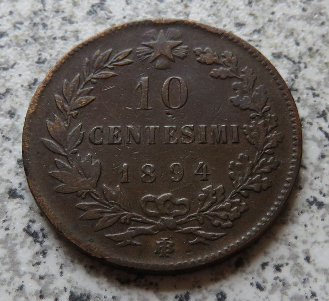 Italien 10 Centesimi 1894 BI   