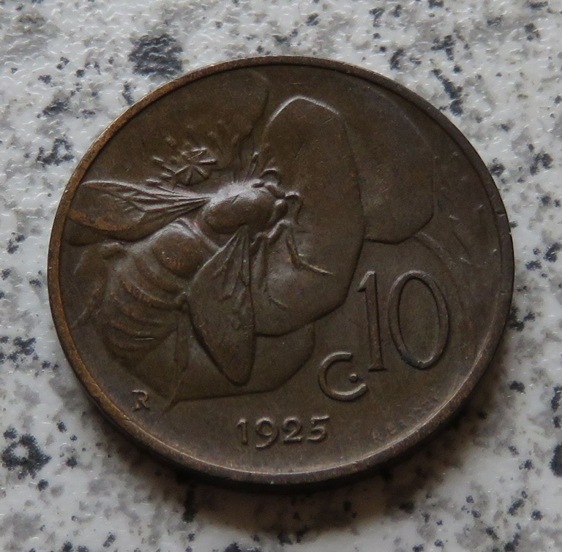  Italien 10 Centesimi 1925 R   