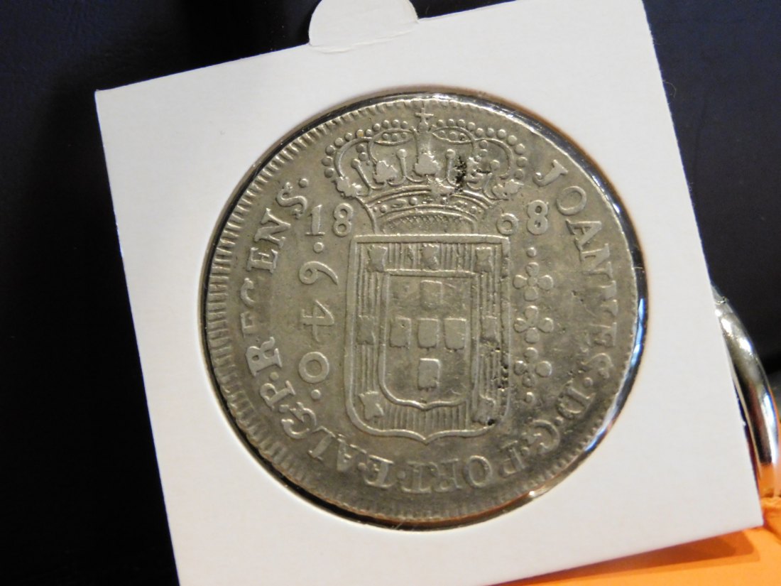  BRAZIL 640 REIS 1808.GRADE-PLEASE SEE PHOTOS.   