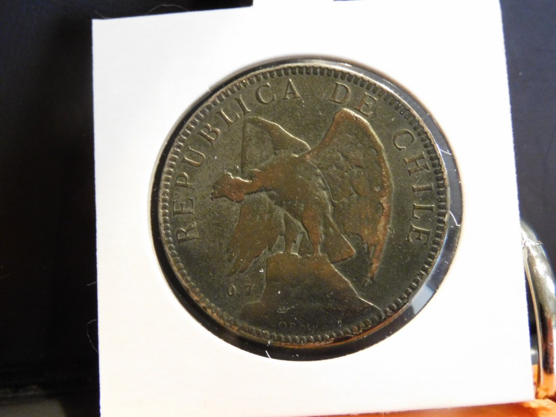  CHILE 1 PESO 1902.GRADE-PLEASE SEE PHOTOS.   