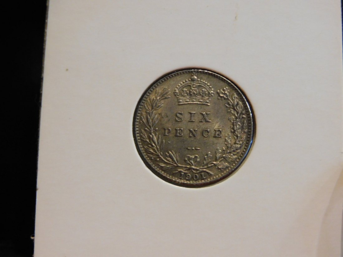  GREAT BRITAIN 6 PENCE 1901.GRADE-PLEASE SEE PHOTOS.   