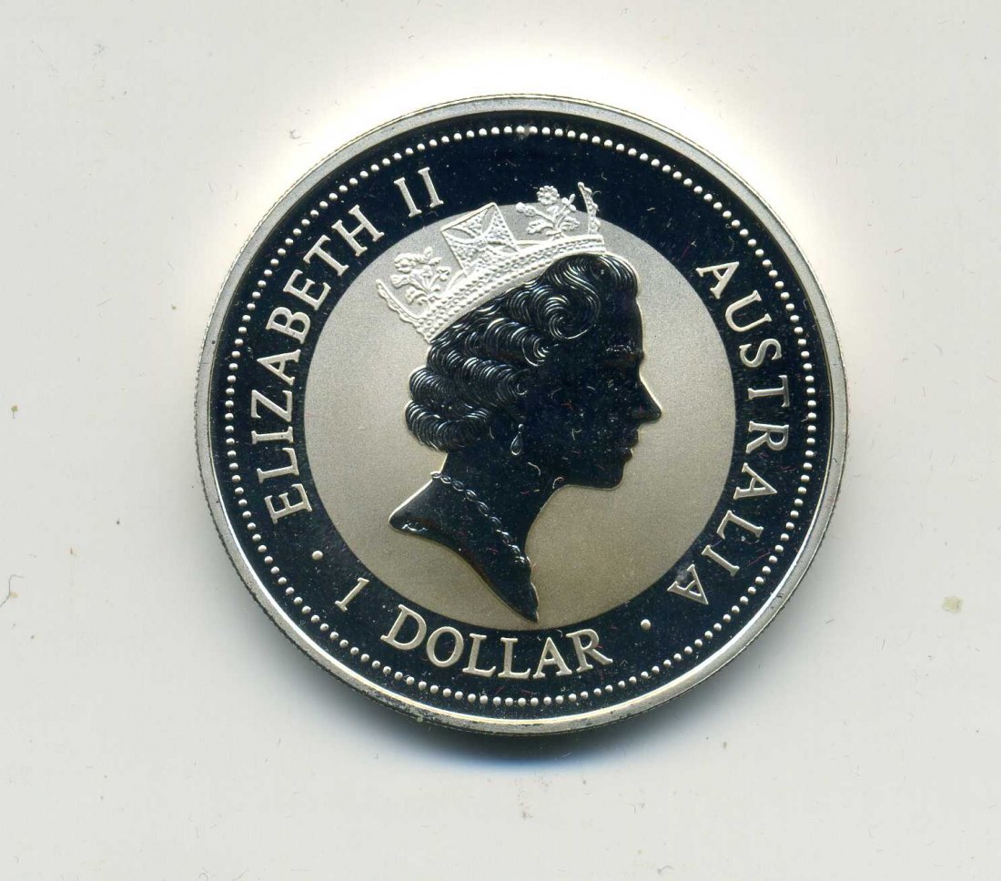  1 Dollar 1996 Kookaburra 1a Zustand   