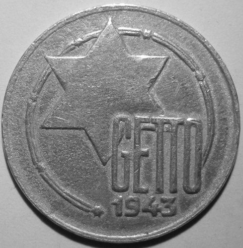  Getto Litzmannstadt, 5 Mark 1943, wahrscheinlich Fälschung   